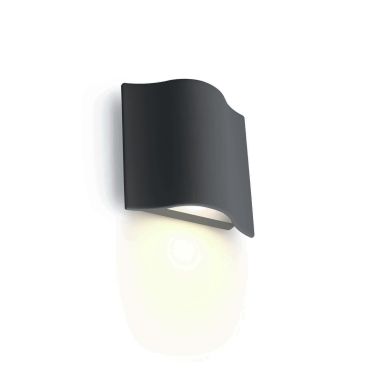 ONE Light Roof Tile - applique murale extérieure - 12 x 5 x 12 cm - 6W LED inclus - IP54 - anthracite