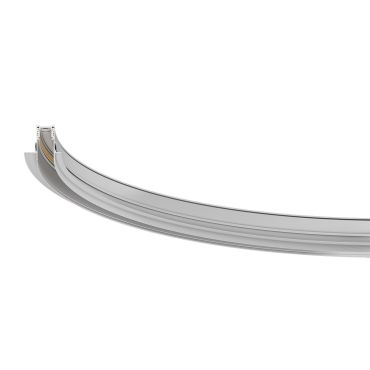 VK Lighting Eiva - système de rail magnétique - Profil encastré courbé R50 pour plaques de plâtre de 12 mm - 5,48 x 5,25 cm - dimmable DALI - blanc