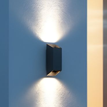 Nordlux Nico - applique murale extérieure - 8 x 8 x 23,5 cm - IP54 - noir