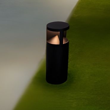 Nova Luce Soul - lampe de jardin - 16 x 43 cm - 24W LED inclus - IP65 - noir sablé