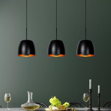 Lucide Nolan - lampe suspendue - 104 x 24 x 149 cm - noir