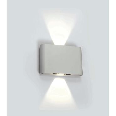 ONE Light Outdoor Slim Range - applique murale extérieure - 18 x 4,2 x 11,5 cm - 2 x 6W LED inclus - IP54 - blanc