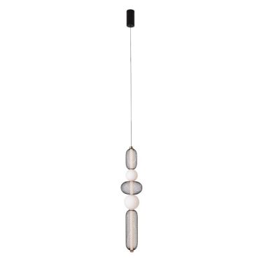 Maxlight Bora - lampe suspendue - Ø 22 x 240 cm - 28W LED inclus - noir et or