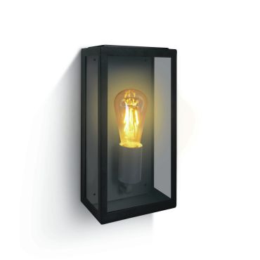 ONE Light Romantic Outdoor - applique murale extérieure - 16 x 10 x 33 cm - IP43 - noir