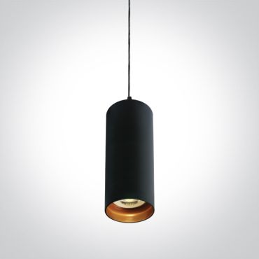 ONE Light Cylinder - lampe suspendue - Ø 6,8 x 146,5 cm - noir