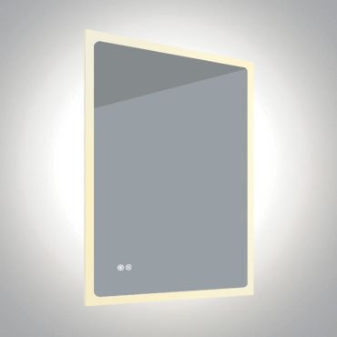 ONE Light Defog Mirrors - miroir avec éclairage - 60 x 2,5 x 80 cm - 20W dimmable LED inclus - IP44 - aluminium