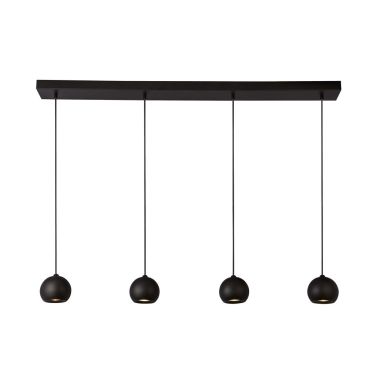 Searchlight Eindhoven - lampe suspendue - 125 x 12 x 200 cm - noir sable