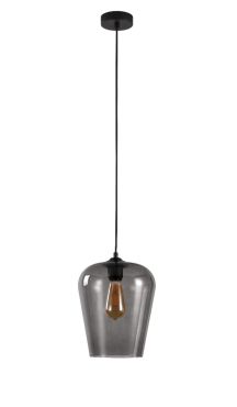 Artdelight Tombo - lampe suspendue - Ø 23 x 186 cm - fumé