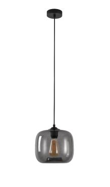 Artdelight Preston - lampe suspendue - Ø 24 x 178 cm - fumé