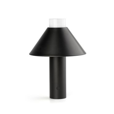 MODÈLE D’EXPOSITION - Faro Fuji - lampe de table d'extérieur - rechargeable par câble USB - Ø 17,5 x 24 cm - 1,5W LED dimmable inclus - IP44 - noir