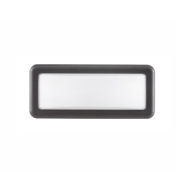Nova Luce Pulsar - applique murale d'extérieur - 23 x 10 x 6,5 cm - 6W LED inclus - IP54 - blanc et gris foncé