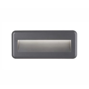 Nova Luce Pulsar - applique d'extérieur - 23 x 3 x 10 cm - 4W LED inclus - IP54 - gris foncé