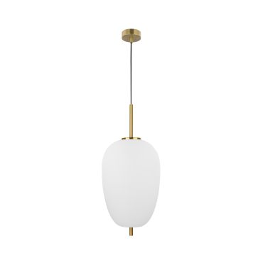 Nova Luce Lato - lampe suspendue - Ø 27 x 120 cm - laiton antique