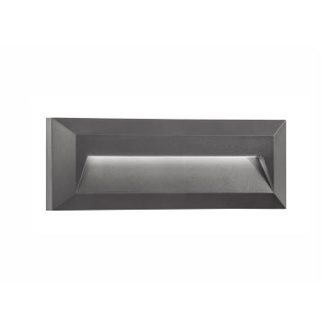 Nova Luce Pulsar - applique d'extérieur - 23 x 3 x 8 cm - 2W LED inclus - IP54 - gris foncé