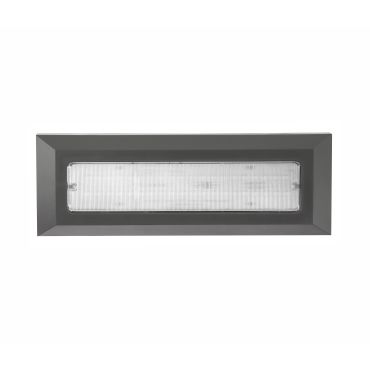 Nova Luce Pulsar - applique murale d'extérieur - 23 x 3 x 8 cm - 4W LED inclus - IP54 - gris foncé