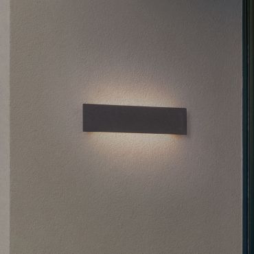 Nova Luce Luna - applique murale extérieure - 40 x 10 x 4,5 cm - 11W LED inclus - IP65 - noir