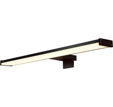 Searchlight Kos - applique murale en saillie - 60 x 5 cm - 12W LED inclus - IP44 - noir