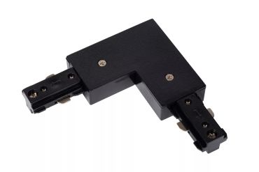 Lucide Track L-joint gauche - Système de rail monophasé - 230V - noir