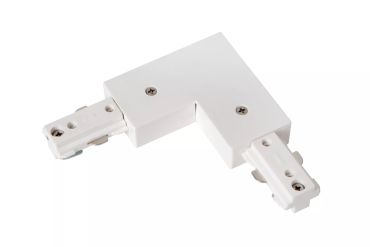 Lucide Track L-joint droit - Système de rail monophasé - 230V - blanc