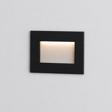Nova Luce Olin - applique encastrée - 10,2 x 7,8 x 5,8 cm - 3W LED inclus - IP65 - anthracite foncé