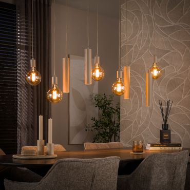 Vico Senso - lampe suspendue - 120 x 20 x 150 cm - beige