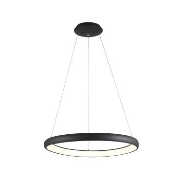 Nova Luce Albi - lampe suspendue - Ø 61 x 120 cm - 50W LED dimmable inclus - noir