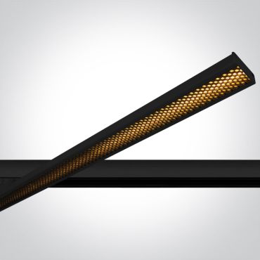 One Light Linear LED Adjustable - spot sur rail - système de rail triphasé - 118 x 3 x 4,5 cm - 40W LED inclus - noir