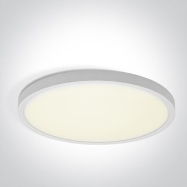 ONE Light Plafo - plafonnier - Ø 60 x 2,7 cm - 50W LED inclus - blanc