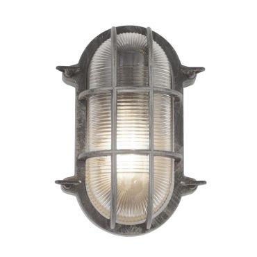 Searchlight Bulkhead - lampe d'extérieur pour plafond / mur - 16 x 25 cm - IP44 - noir argenté