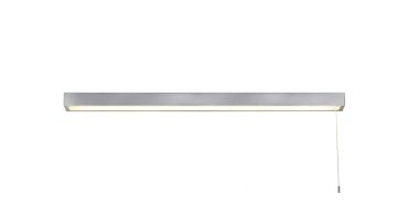 Searchlight Venti - lampe miroir avec interrupteur à tirette - 90 x 5 cm - 26W LED inclus - IP44 - chrome