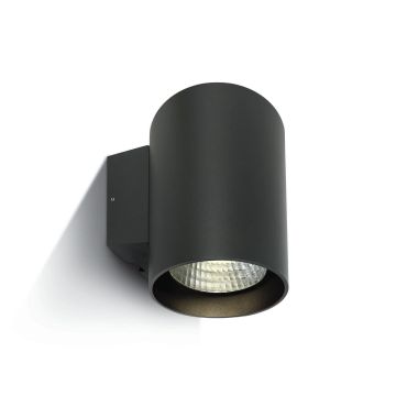 ONE Light Outdoor Wall Cylinders High Power - applique murale extérieure - 14 x 18 x 18,5 cm - 20W LED dimmable inclus - IP65 - anthracite - couleur de lumière blanche
