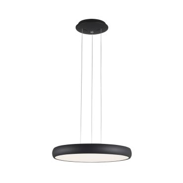 Nova Luce Gap - lampe suspendue - Ø 51 x 120 cm - 50W LED inclus - noir