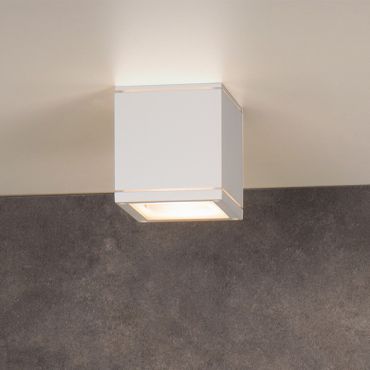 Lucide Aven - Spot en saillie - 9,3 x 9,3 x 9,6 cm - IP65 - blanc