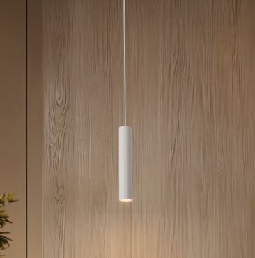 Nova Luce Mor - lampe suspendue - Ø 4 x 200 cm - blanc