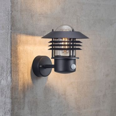 Nordlux Vejers Sensor - applique murale extérieure avec détecteur de mouvement - 22 x 23 x 26 cm - IP54 - noir