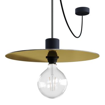 Creative Cables Elegant - lampe suspendue - Ø 40 x 514,8 cm - IP65 - cuivre et or (interchangeables)