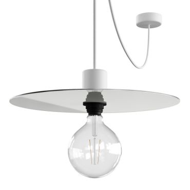 Creative Cables Elegant - lampe suspendue - Ø 40 x 514,8 cm - IP65 - blanc