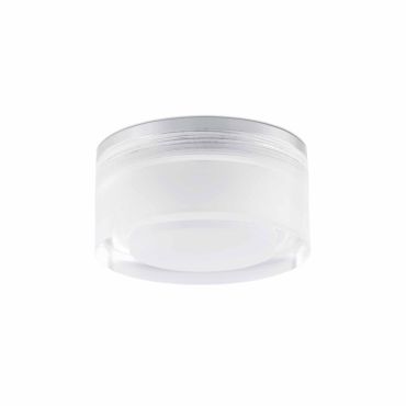 Faro Ebba - plafonnier/mural - Ø 7 x 6,5 cm - 4W LED inclus - IP44 - argenté