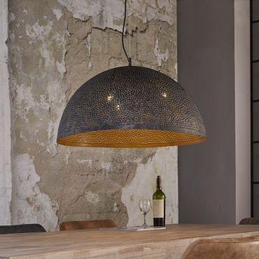 Vico Perforated - lampe suspendue 1 - 70 x 150 cm - noir brun