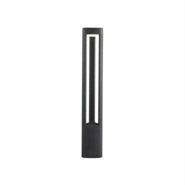 Searchlight Michigan - lampe de jardin - 13 x 13 x 80 cm - 5,5W LED inclus - IP54 - gris foncé