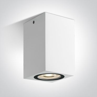 ONE Light GU10 Outdoor Cube Lights - spot en saillie 1L - 6,6 x 6,6 x 11 cm - IP65 - blanc