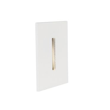 Nova Luce Passaggio - applique à encastrer - 37 x 37 mm, Ø 32 mm encastré - 1W LED inclus - IP54 - blanc
