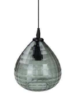 SECONDE CHANCE - Vico Hexagon - lampe suspendue - Ø 20 x 120 cm - fumé