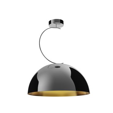 Maxlight Twenty - lampe suspendue - Ø 40 x 50 cm - noir et or