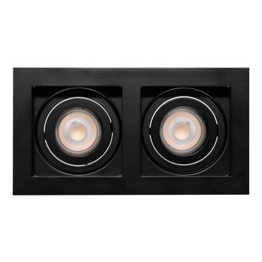 Projectlight Bloq 2L - spot encastrable - 180 x 100 mm, 171 x 92 mm encastrable - noir