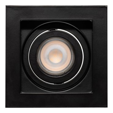 Projectlight Bloq - spot encastrable - 100 x 100 mm, 92 x 92 mm encastrable - noir