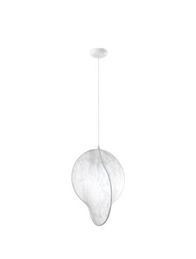 Nova Luce Esperia - lampe suspendue - Ø 53 x 215 cm - blanc sablé