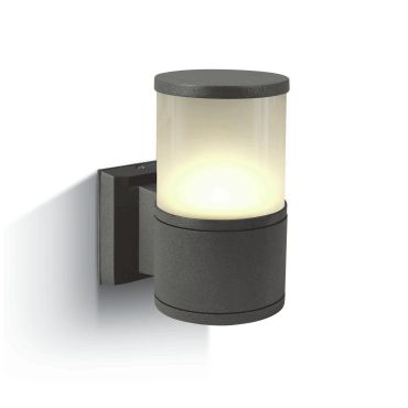 ONE Light E27 Tube Lights - appliques d'extérieur - 10,7 x 21 cm - IP54 - anthracite