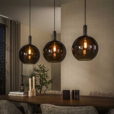 Vico Sfera - lampe suspendue - 95 x 9 x 150 cm - brun sienne