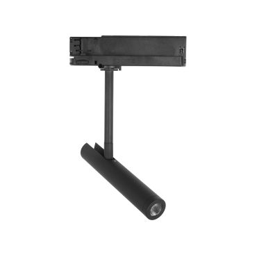 Nova Luce Wang - Spot sur rail triphasé - 16 x 3 x 29 cm - 12W LED inclus - noir sable